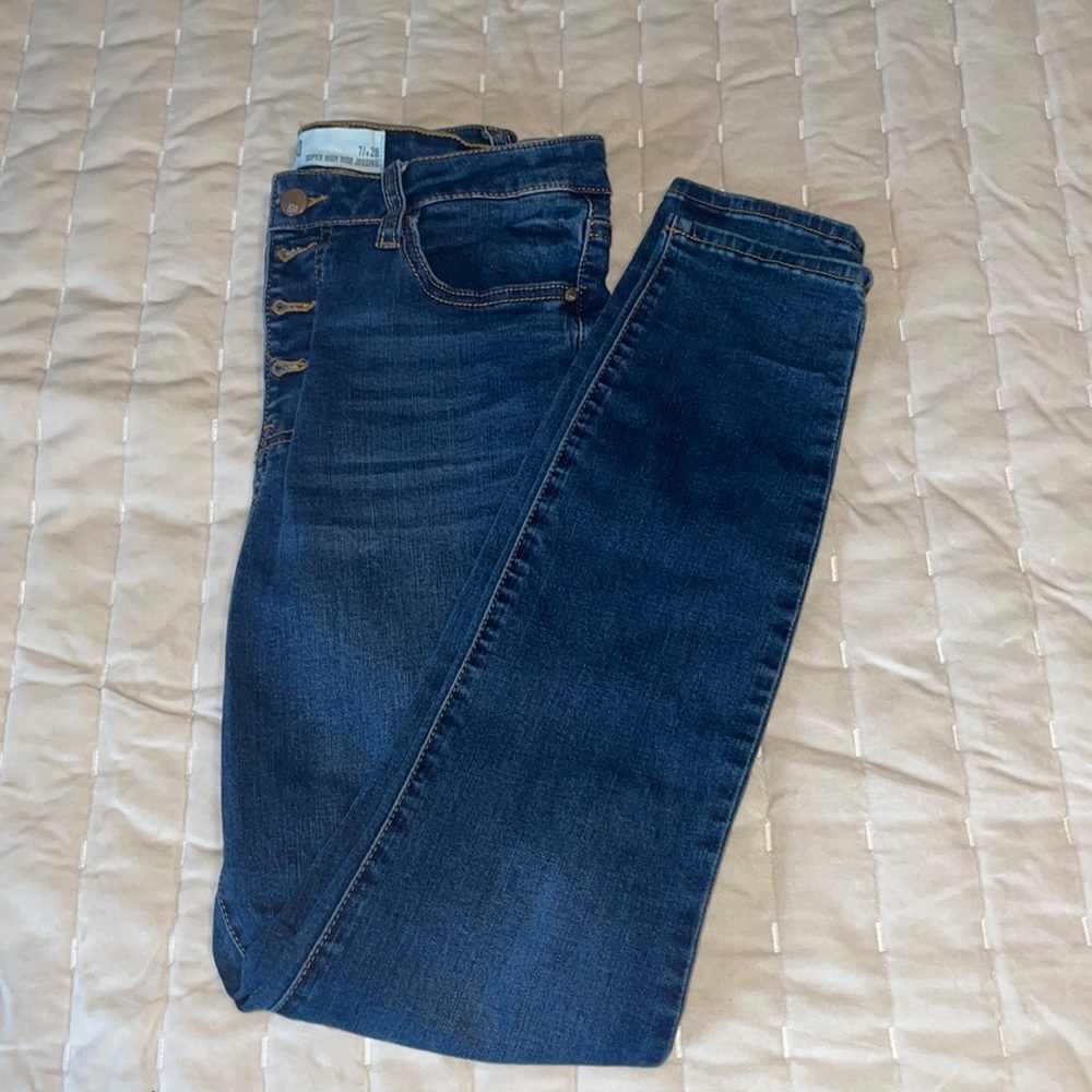 Super high rise jeans